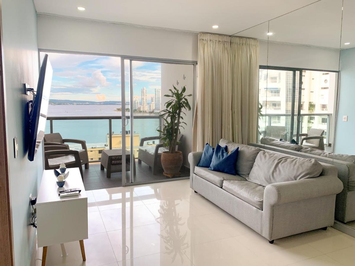 דירות Cartagena Oceanview Escape Pool, Jacuzzi & Gym In Bocagrande מראה חיצוני תמונה