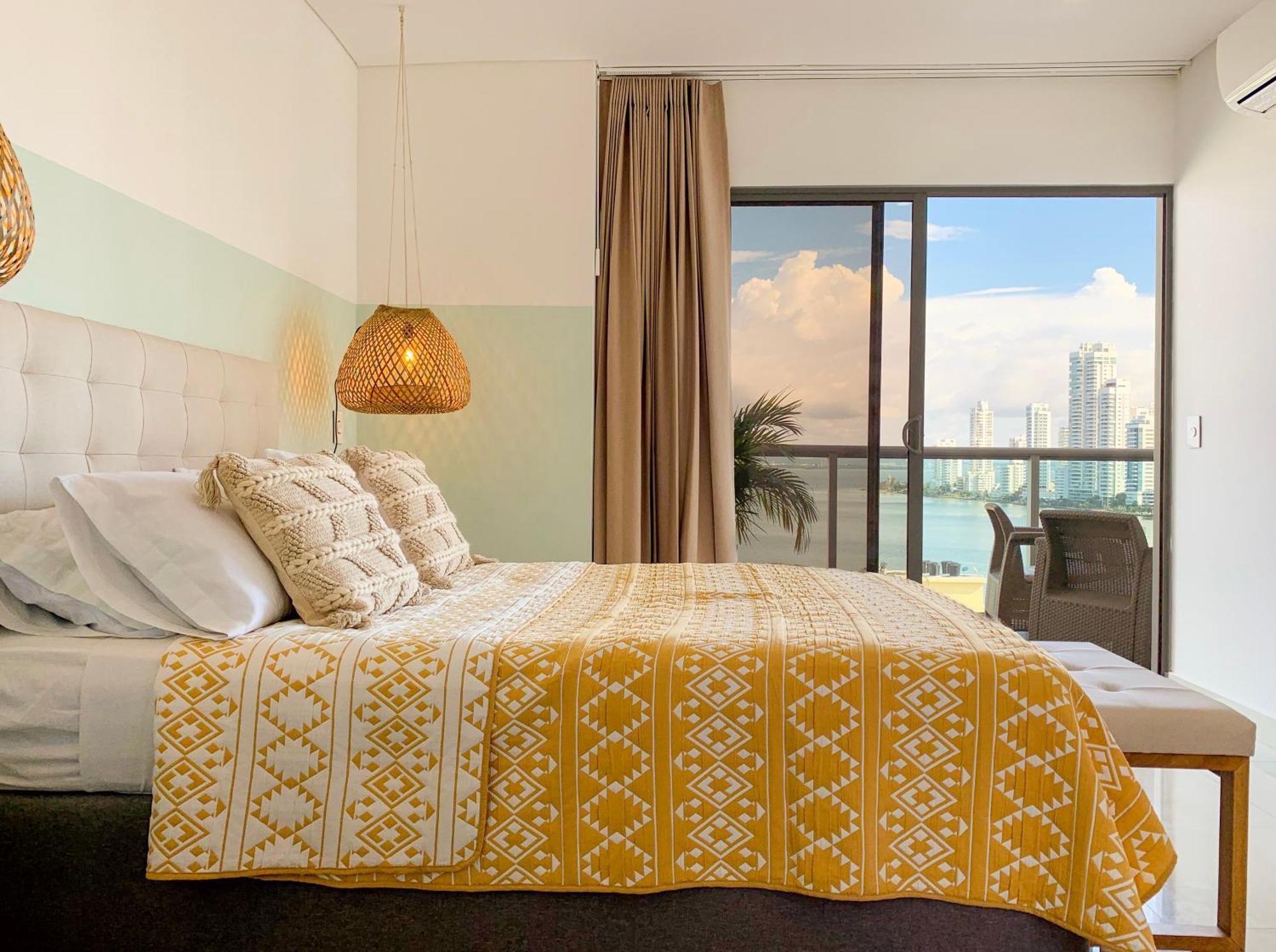 דירות Cartagena Oceanview Escape Pool, Jacuzzi & Gym In Bocagrande מראה חיצוני תמונה